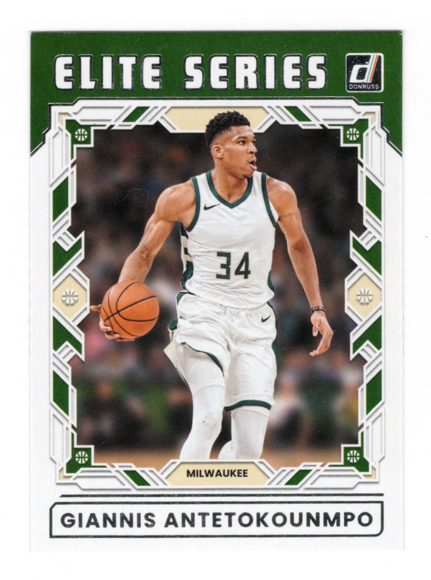 2025-26 Donruss Giannis Antetokounmpo Card Elite Series Milwaukee Bucks