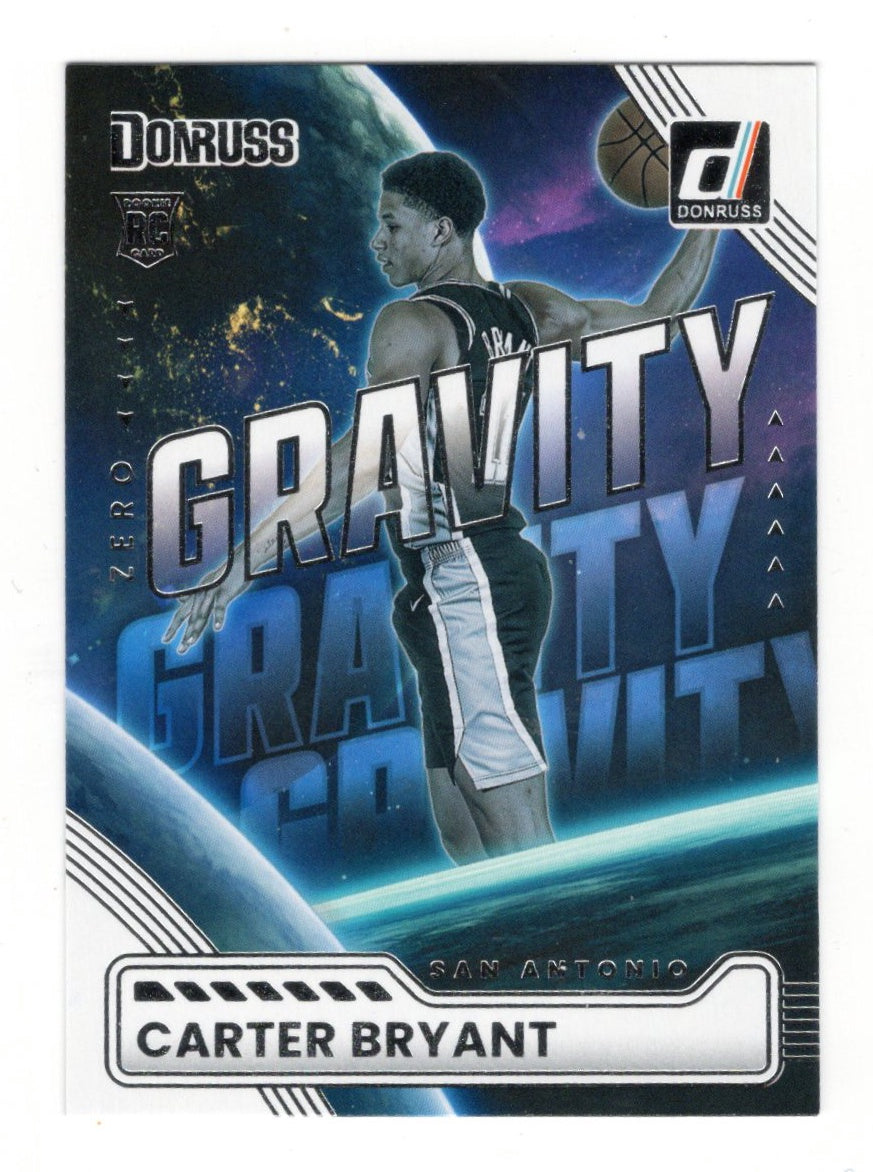 2025-26 Donruss Carter Bryant Card Zero Gravity San Antonio Spurs