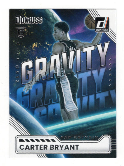 2025-26 Donruss Carter Bryant Card Zero Gravity San Antonio Spurs