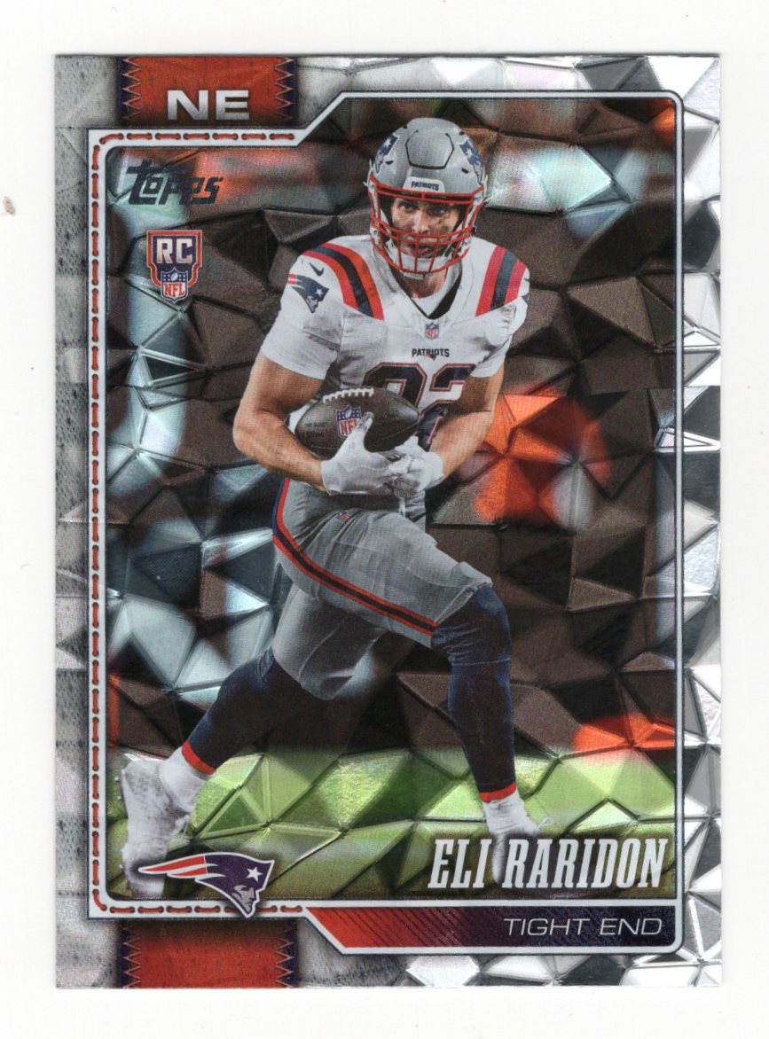 2026 Topps Flagship Eli Raridon Card Diamante Foil RC New England Patriots