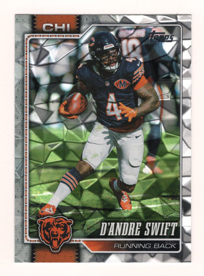 2026 Topps Flagship D’Andre Swift Card Diamante Foil Chicago Bears