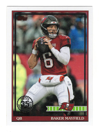 2026 Topps Flagship Baker Mayfield Card 1991 Topps Football Tampa Bay Buccaneers