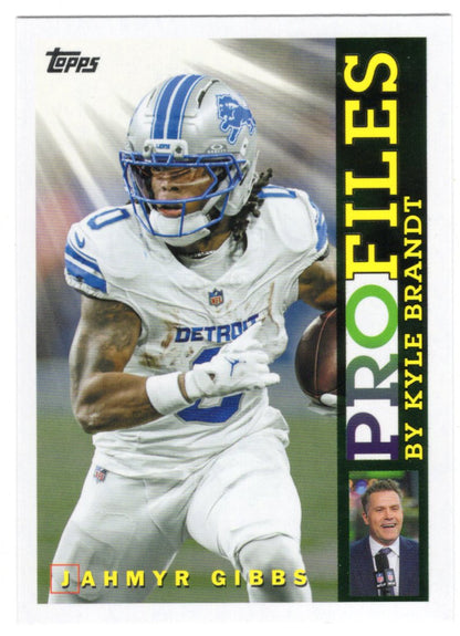 2026 Topps Flagship Jahmyr Gibbs Card Topps Profiles Detroit Lions