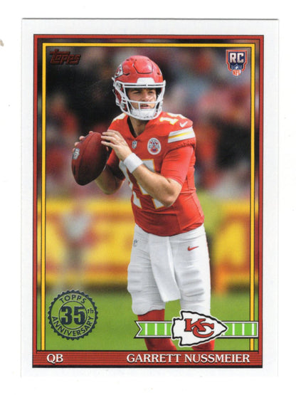 2026 Topps Flagship Garrett Nussmeier Card 1991 Topps Football Rookies