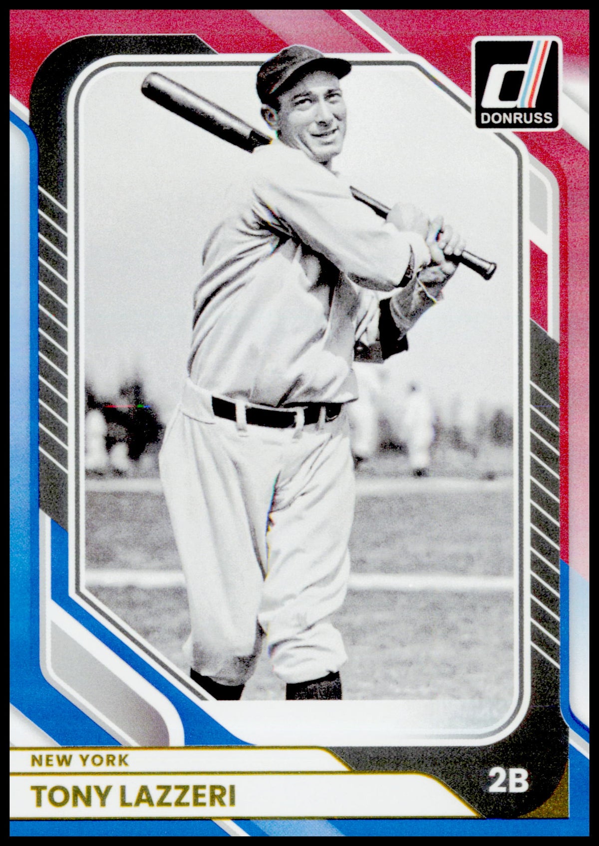2026 Donruss Tony Lazzeri Card Red and Blue New York Yankees