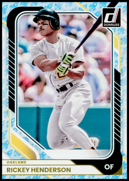2026 Donruss Rickey Henderson Card Rockets Oakland Athletics