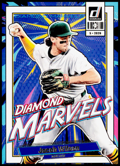 2026 Donruss Jacob Wilson Card Diamond Marvels Athletics