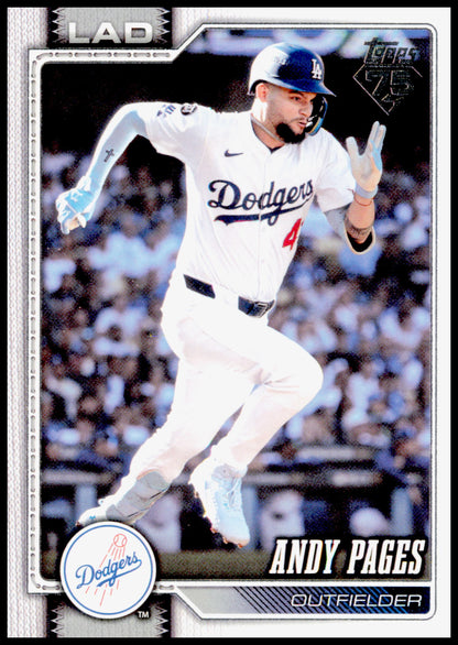 2026 Topps Andy Pages Card Los Angeles Dodgers