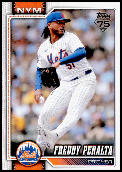 2026 Topps Freddy Peralta Card New York Mets