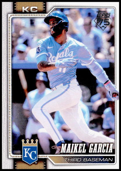 2026 Topps Chrome Maikel Garcia Card Refractor Kansas City Royals