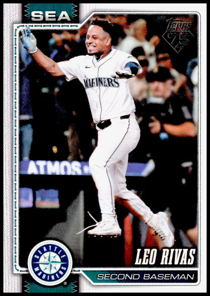 2026 Topps Leo Rivas Card Seattle Mariners