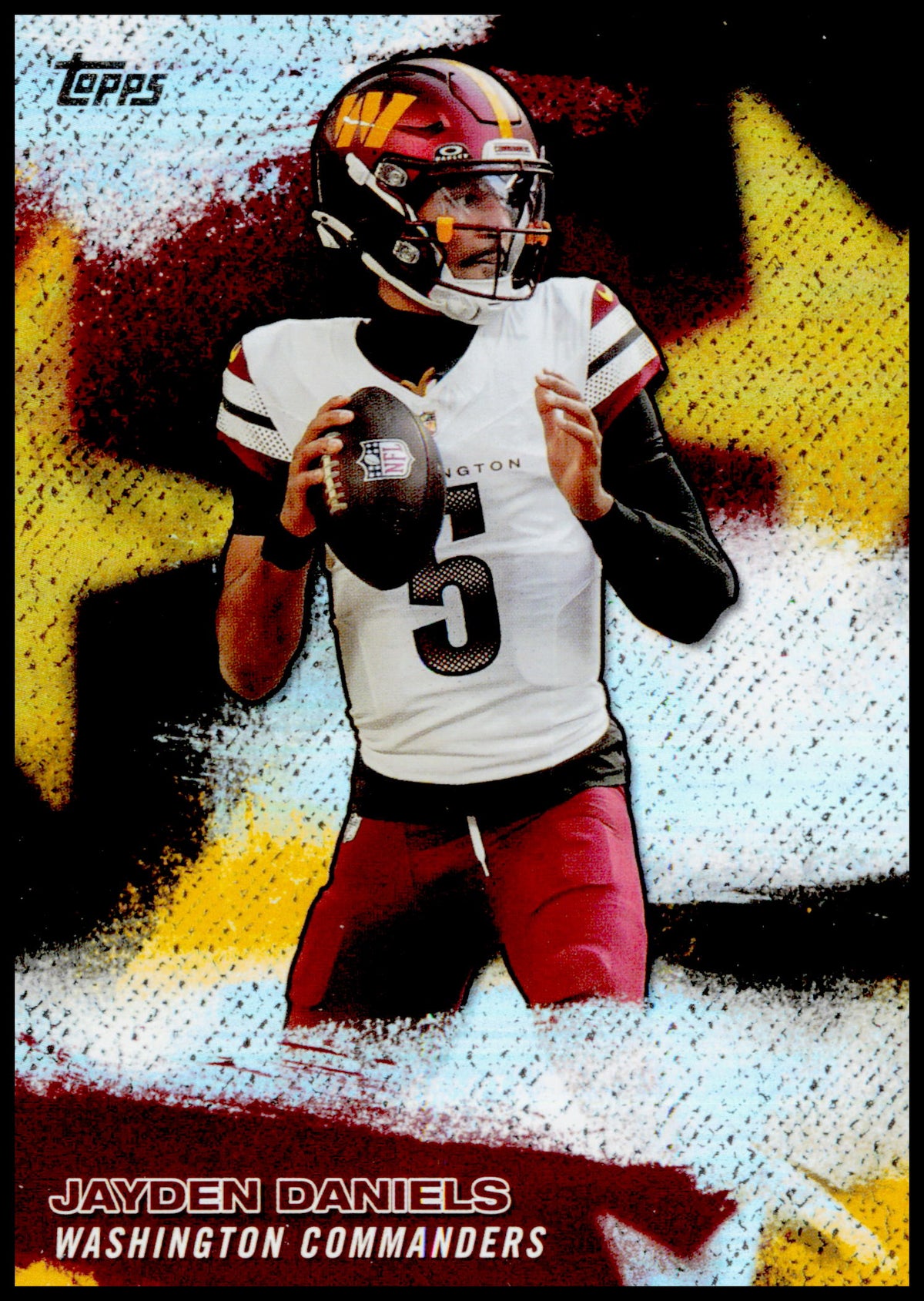 2026 Topps Flagship Jayden Daniels Card NFL Stars Washington Commanders