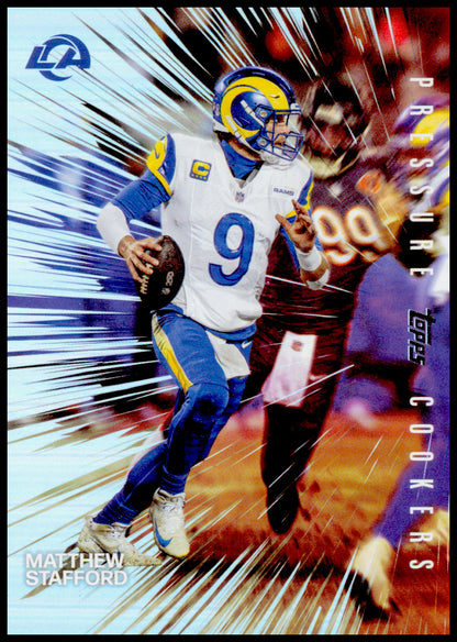 2026 Topps Flagship Matthew Stafford Card Pressure Cookers Los Angeles Rams