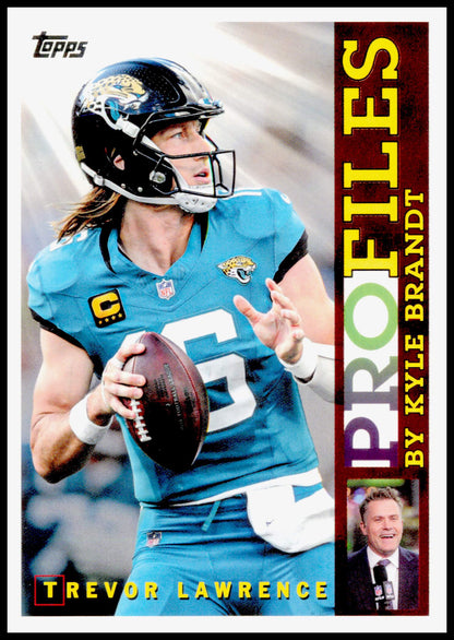 2026 Topps Flagship Trevor Lawrence Card Topps Profiles Jacksonville Jaguars