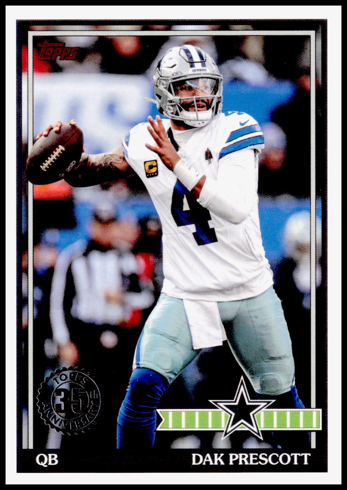 2026 Topps Flagship Dak Prescott Card 1991 Topps Football Dallas Cowboys