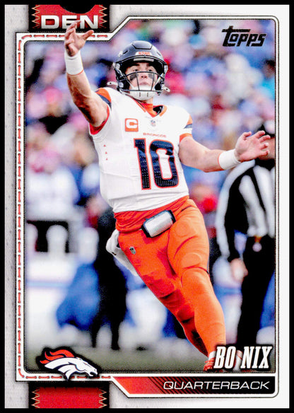 2026 Topps Flagship Bo Nix Card Companion Cards Denver Broncos