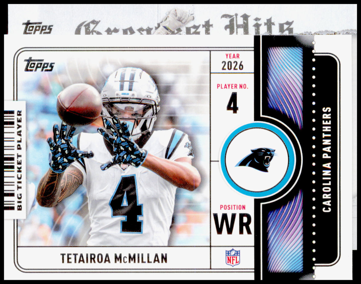 2026 Topps Flagship Tetairoa McMillan Card Big Ticket Players Carolina Panthers