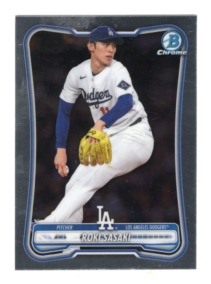 2026 Bowman Chrome Roki Sasaki Card Los Angeles Dodgers