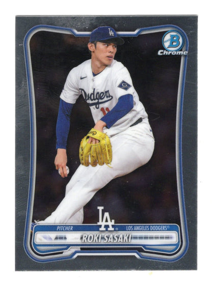 2026 Bowman Chrome Roki Sasaki Card Los Angeles Dodgers