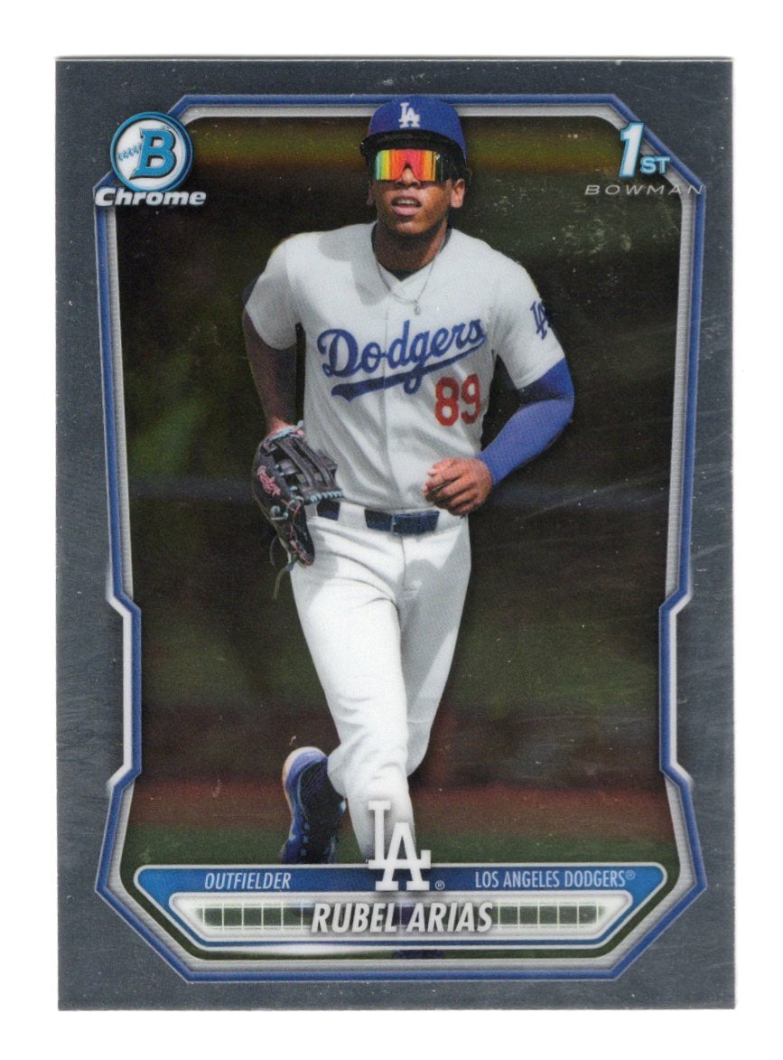 2026 Bowman Chrome Rubel Arias Card Prospects Los Angeles Dodgers