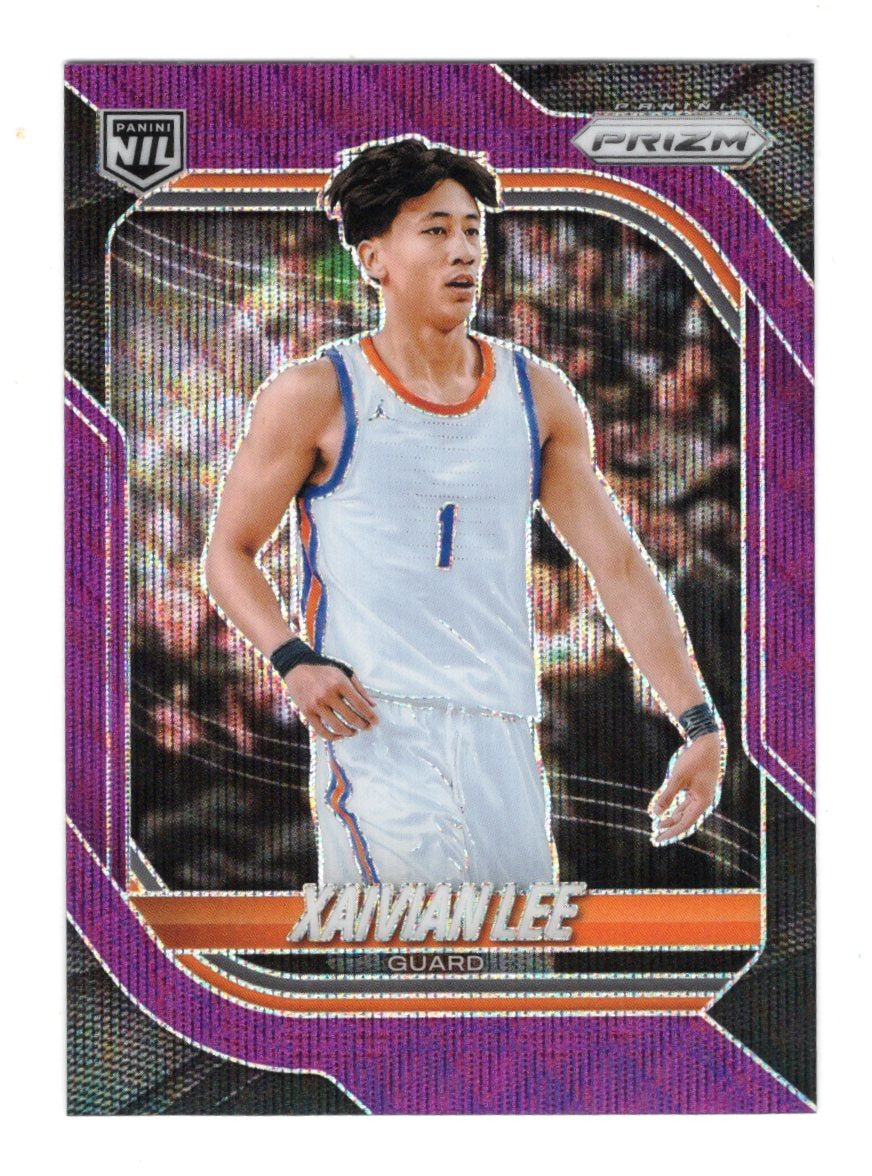 2025-26 Panini Prizm Xaivian Lee Card Purple Wave Prizm Florida Gators