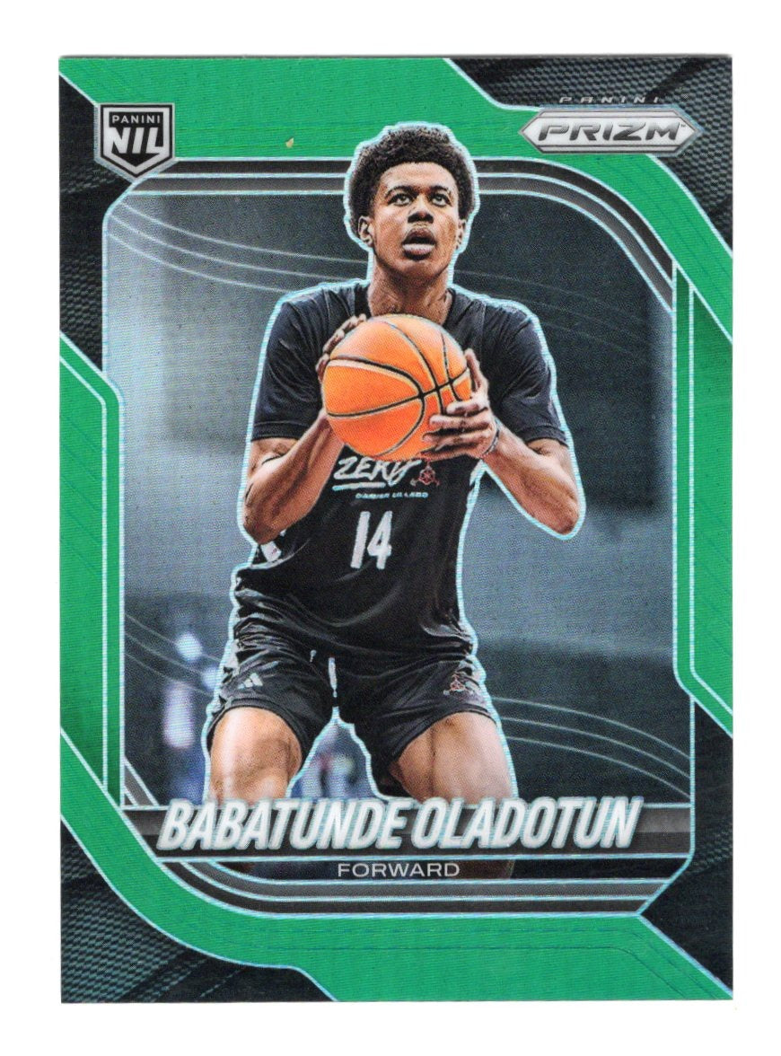 2025-26 Panini Prizm Babatunde Oladotun Card Green Prizm NIL