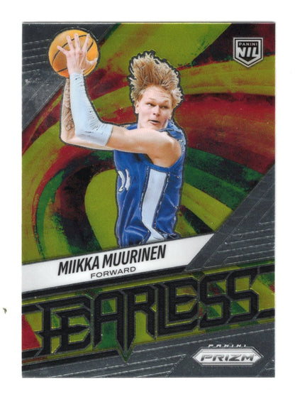 2025-26 Panini Prizm Miikka Muurinen Card Fearless NIL