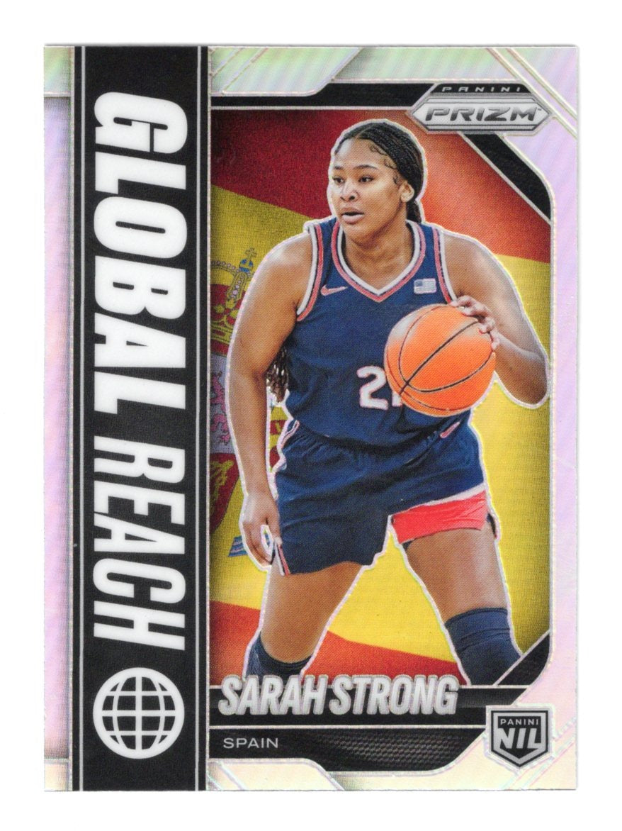 2025-26 Panini Prizm Sarah Strong Global Reach Silver Insert #20 Spain NIL WBB