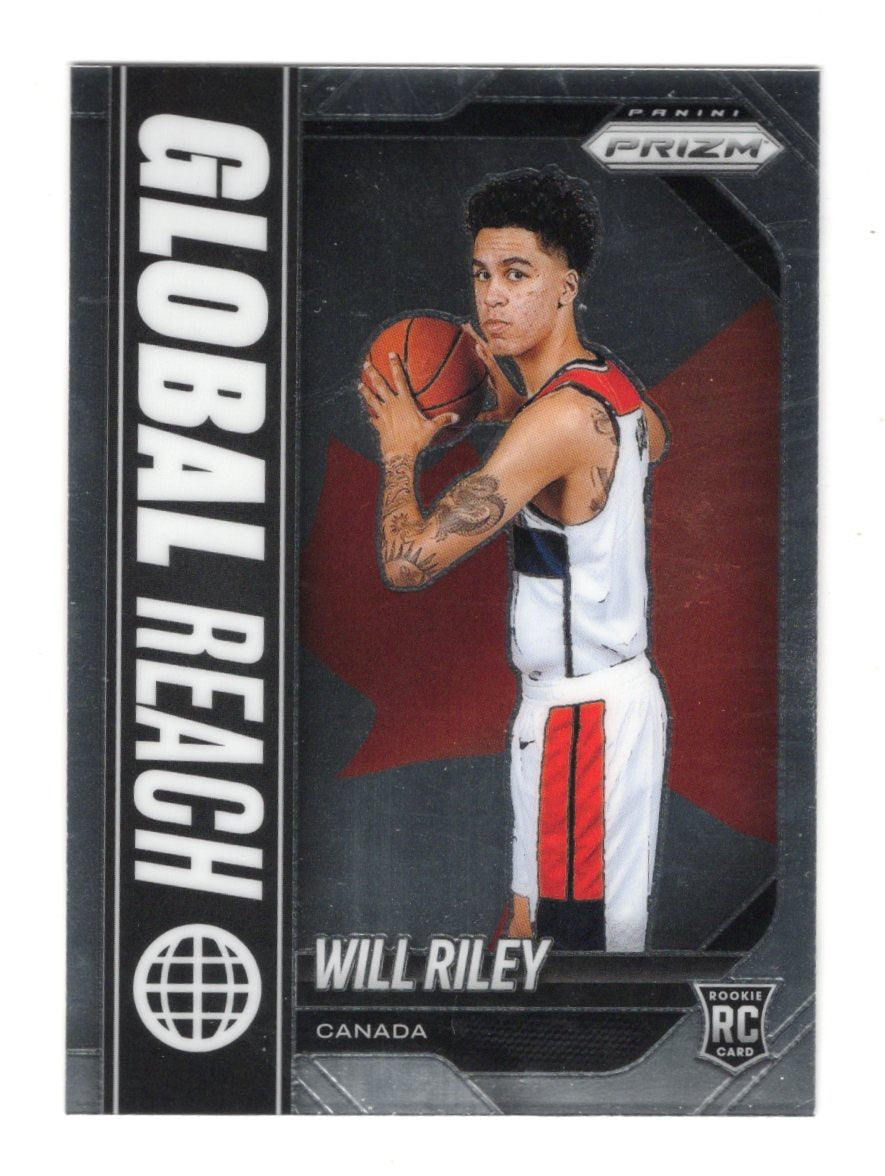 2025-26 Panini Prizm Will Riley Card Global Reach Washington Wizards