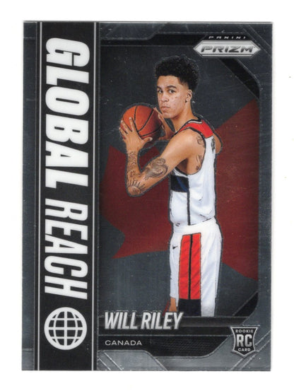 2025-26 Panini Prizm Will Riley Card Global Reach Washington Wizards