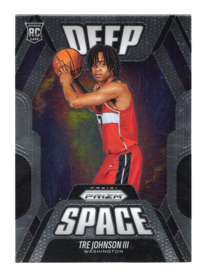 2025-26 Panini Prizm Tre Johnson III Card Deep Space Washington Wizards