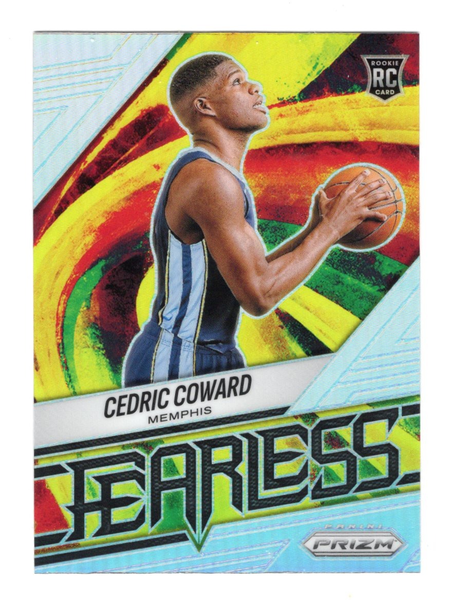 2025-26 Panini Prizm Cedric Coward Card Fearless Memphis Grizzlies