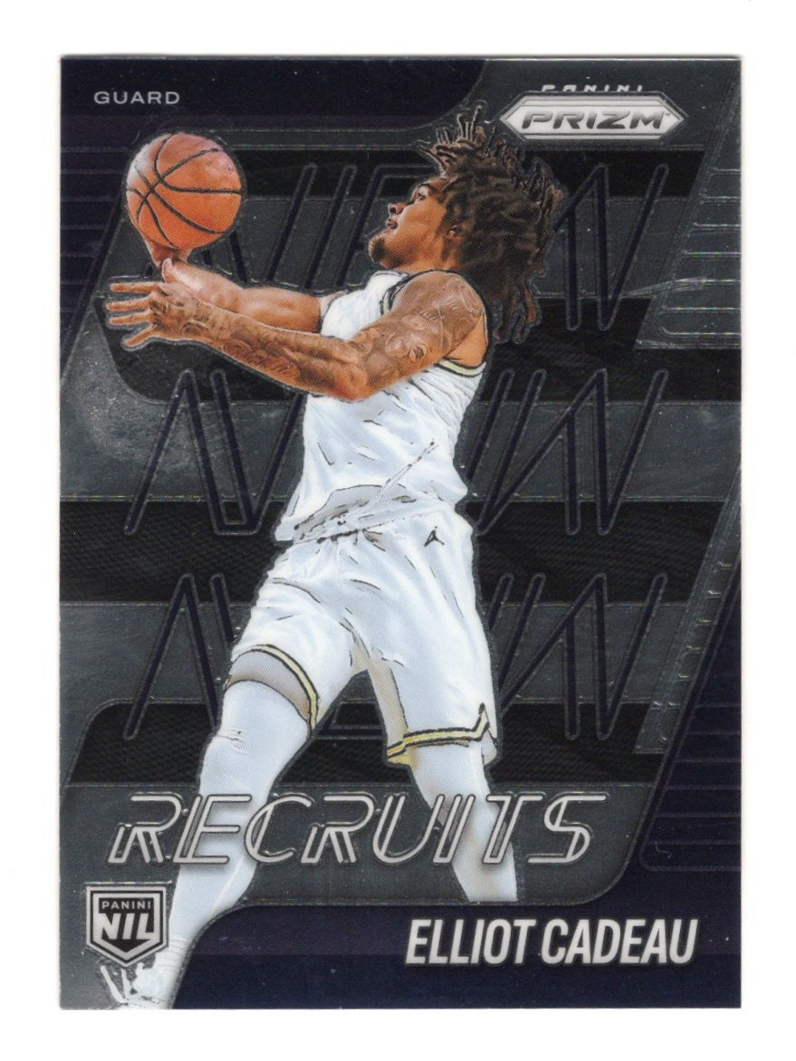 2025-26 Panini Prizm Elliot Cadeau Card New Recruits Michigan Wolverines
