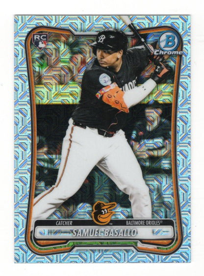 2026 Bowman Chrome Samuel Basallo Card Mojo Refractor RC Baltimore Orioles