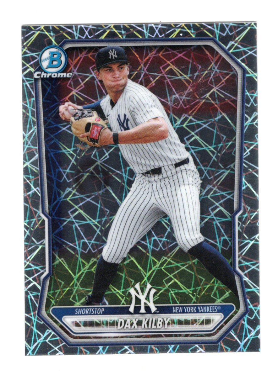 2026 Bowman Chrome Dax Kilby #BCP-224 Lazer Refractor Prospect NY Yankees SSP