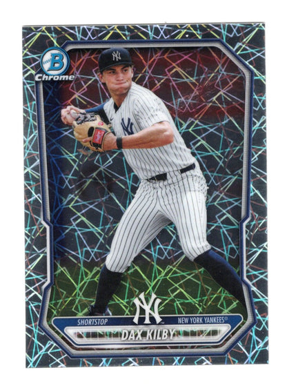 2026 Bowman Chrome Dax Kilby #BCP-224 Lazer Refractor Prospect NY Yankees SSP