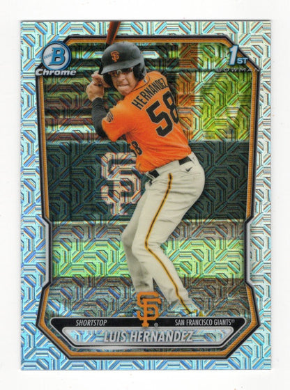 2026 Bowman Chrome Luis Hernandez Card Prospects Mojo San Francisco Giants