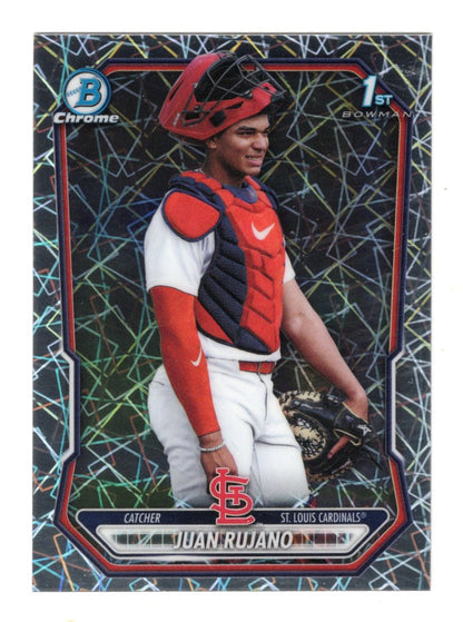 2026 Bowman Chrome Juan Rujano Card Prospects Laser St. Louis Cardinals