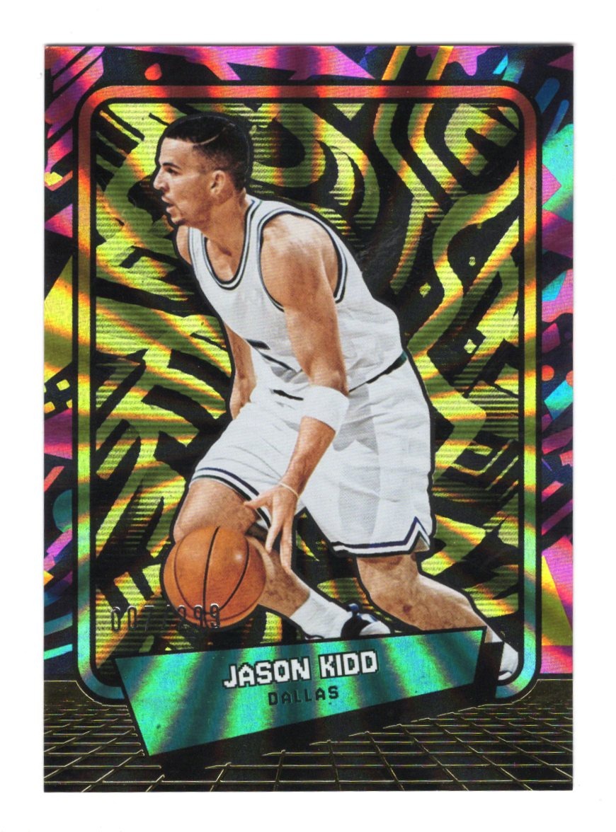 2026 Panini Decades 90s Pop Culture Jason Kidd Card Yellow SN, HOF Mavericks