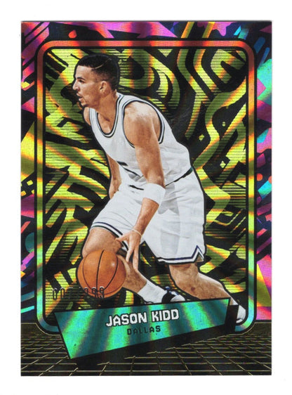 2026 Panini Decades 90s Pop Culture Jason Kidd Card Yellow SN, HOF Mavericks