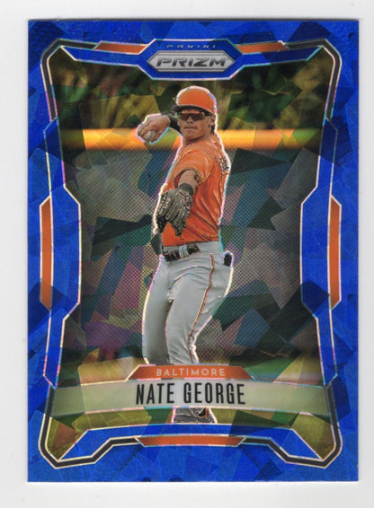 2026 Panini Prizm Nate George Card Blue Ice Prizm Baltimore Orioles