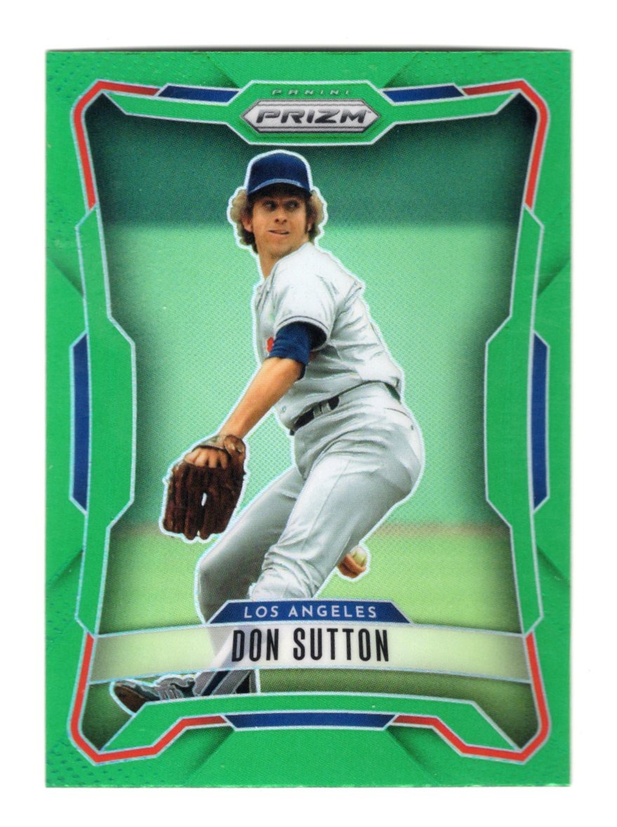 2026 Panini Prizm Don Sutton Card Green Prizm Los Angeles Dodgers