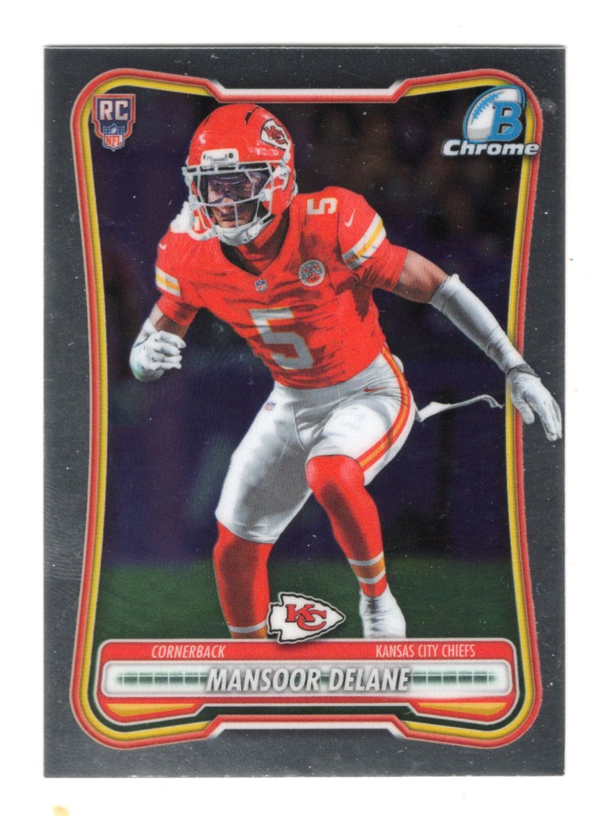 2026 Bowman Mansoor Delane Card Chrome Kansas City Chiefs