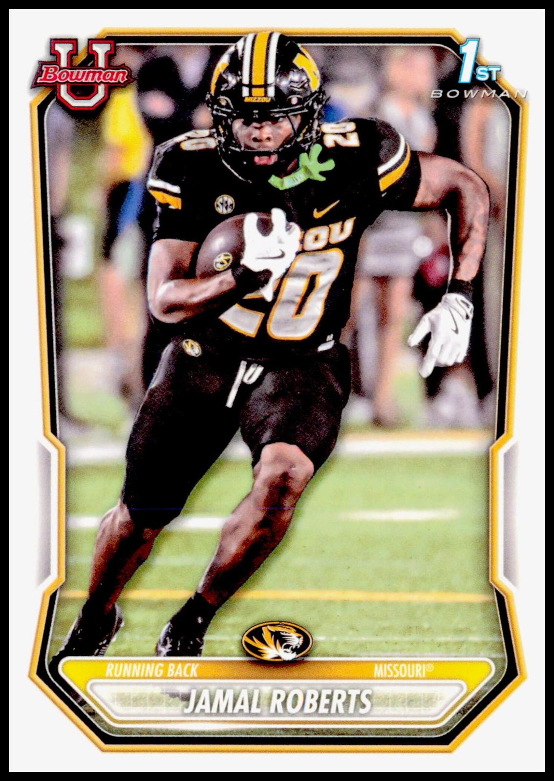 2026 Bowman Jamal Roberts Card Prospects Missouri Tigers