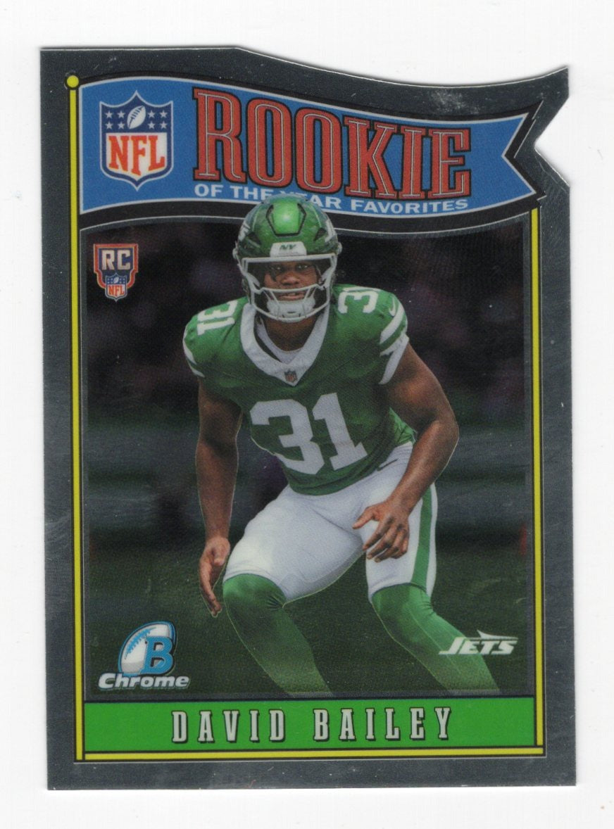 2026 Bowman David Bailey Card Rookie of the Year Favorites New York Jets