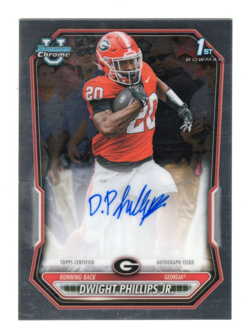 2026 Bowman Dwight Phillips Jr. Card Chrome Prospect Autographs AU  Bulldogs