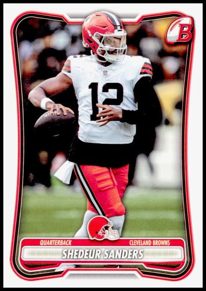 2026 Bowman Shedeur Sanders Card Cleveland Browns