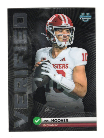 2026 Bowman Josh Hoover Card Bowman Verified Indiana Hoosiers