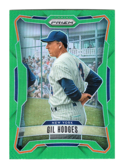 2026 Panini Prizm Gil Hodges Card Green Prizm HOF New York Mets