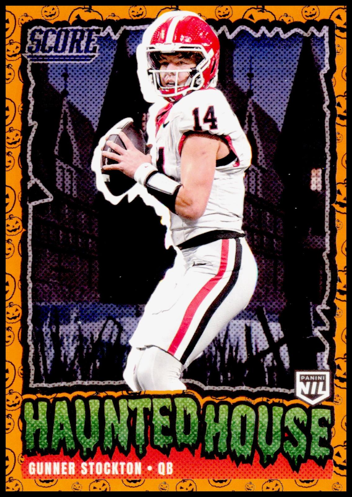 2026 Panini Score A Treat Gunner Stockton #236 Haunted House Georgia Pumpkins